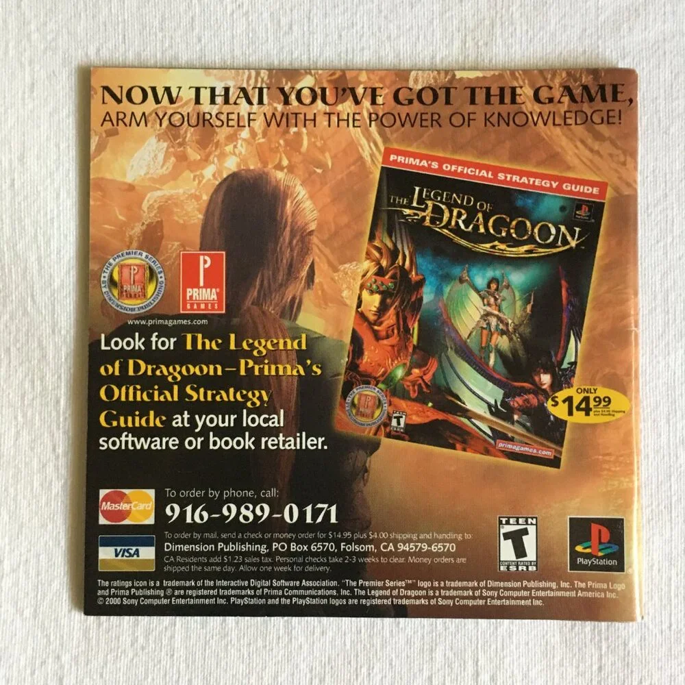 The Legend of Dragoon for Sony PlayStation 1 (PS1) - 4 Disc Set - No Case - Picture 6 of 12